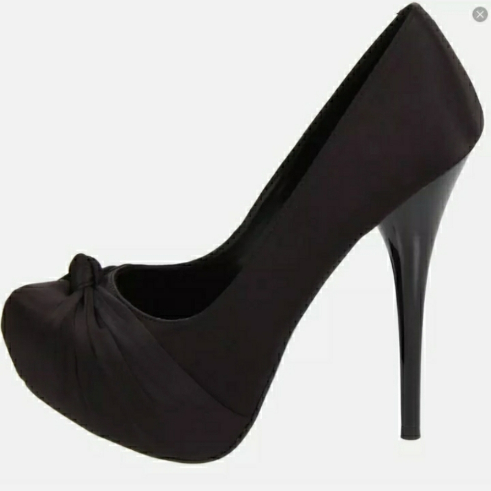 Pleaser Womens Gorgeous GOR28/BSA Black Satin Pump